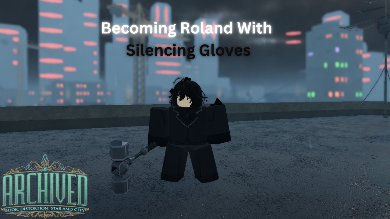 Playing As Roland With Silencing Gloves In The Library | Roblox Archived