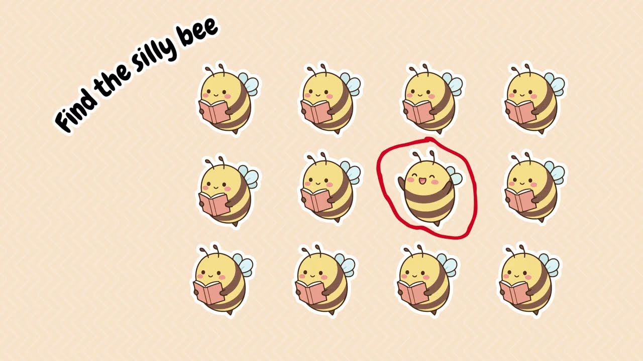 Visual Scanning Find the Silly Bee