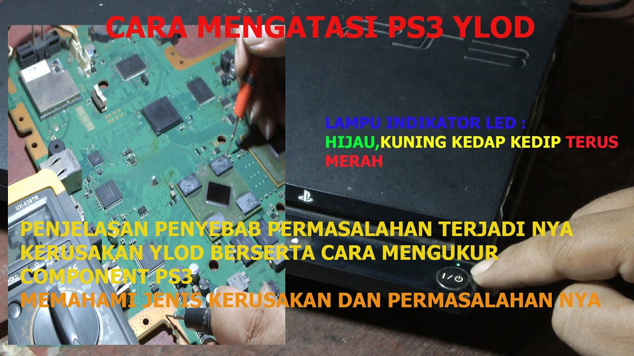 cara memperbaiki ps3 ylod | cara mengatasi ps3 nyala sebentar lansung mati | ps3 mati total|ylod ps3