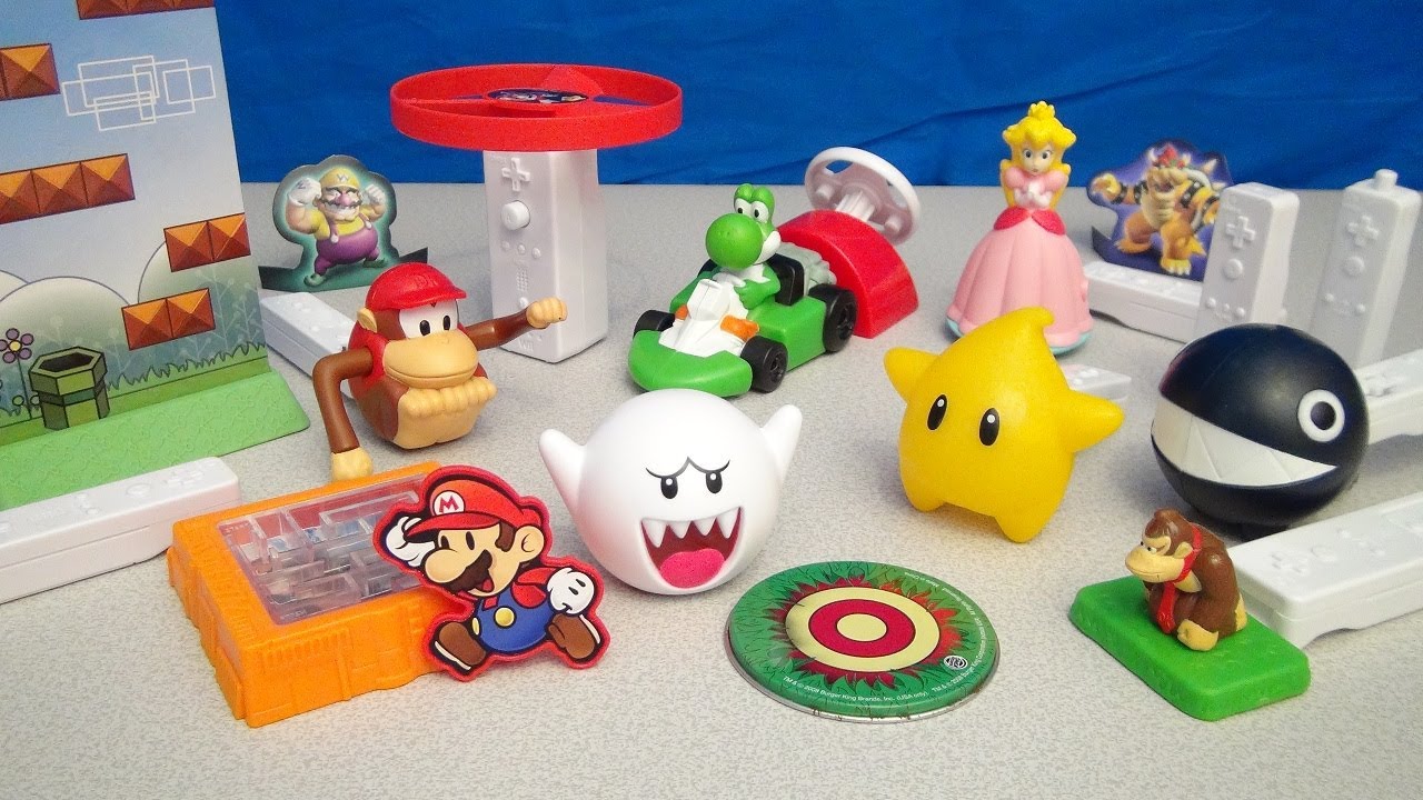 NINTENDO WII 2008 BURGER KING BIG KID'S MEAL FULL TOY COLLECTION VIDEO REVIEW