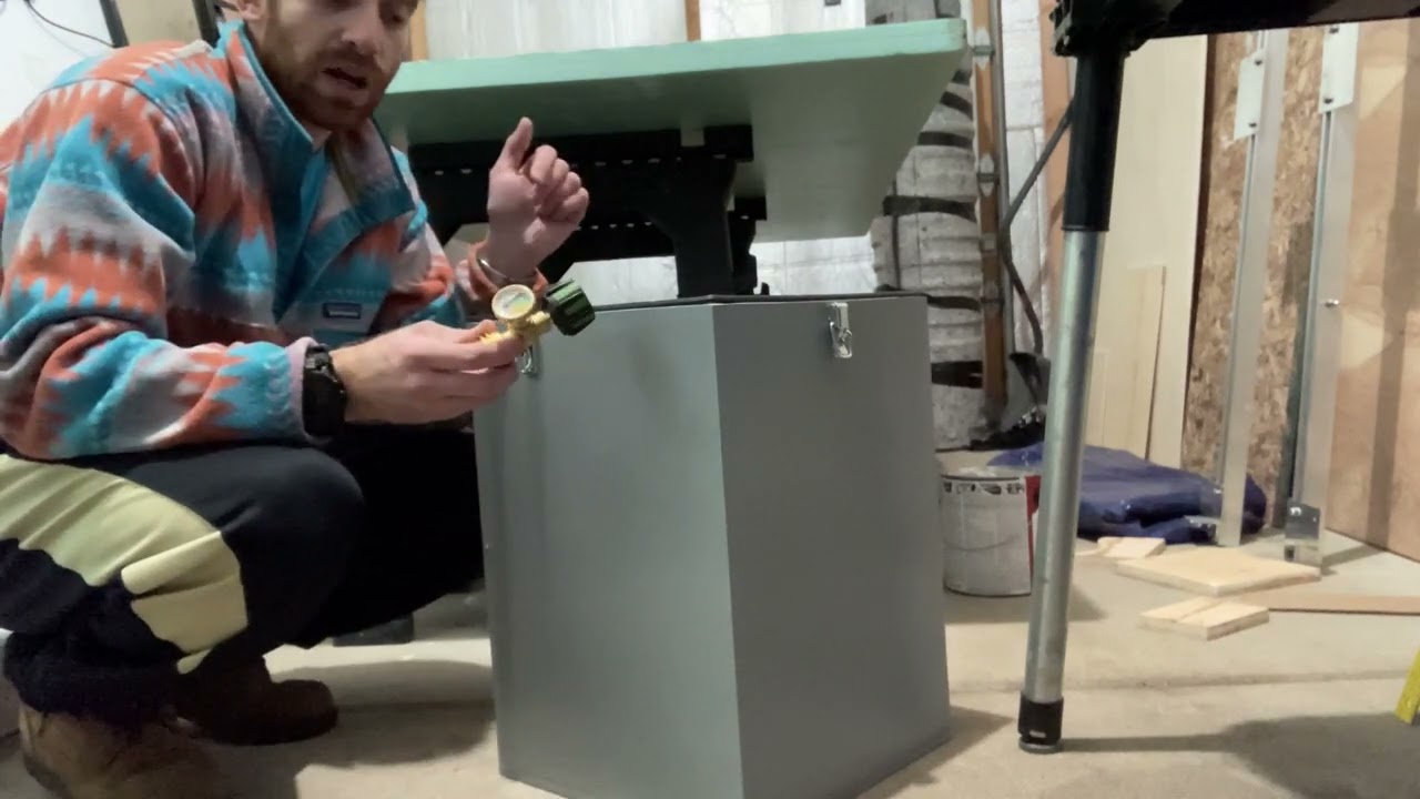 Camper Van Vented Propane Locker