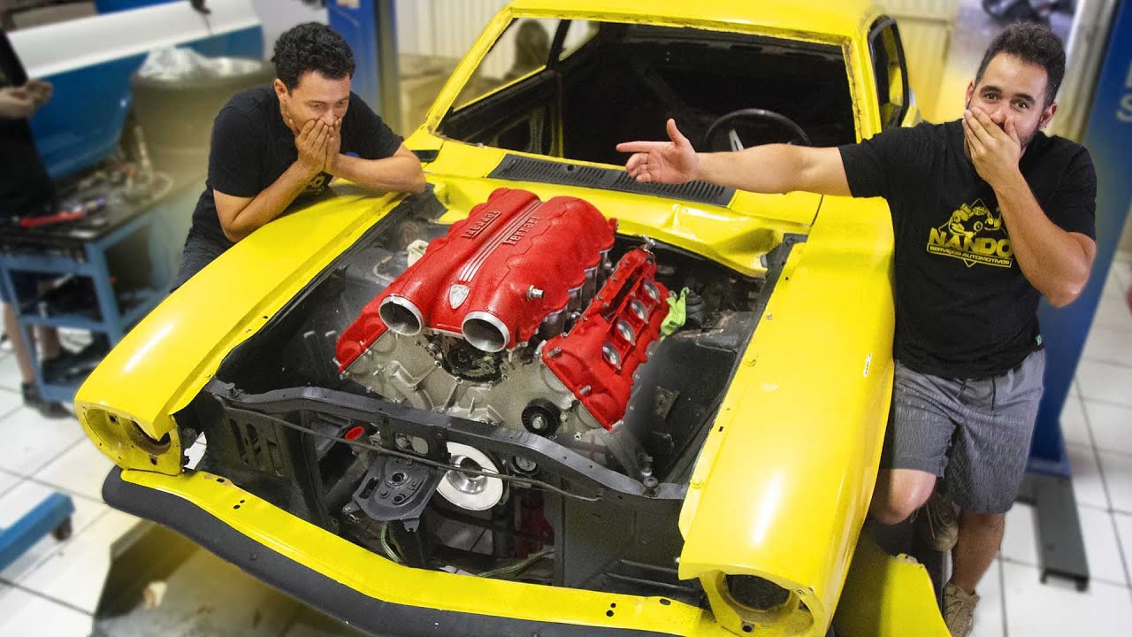 MOTOR DA FERRARI no MAVERICK  * primeiro e único projeto * I Nando SA