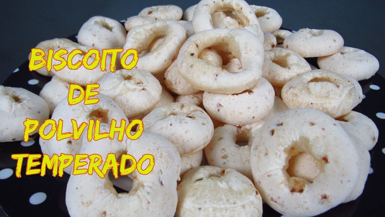 BISCOITO DE POLVILHO COM TEMPERO