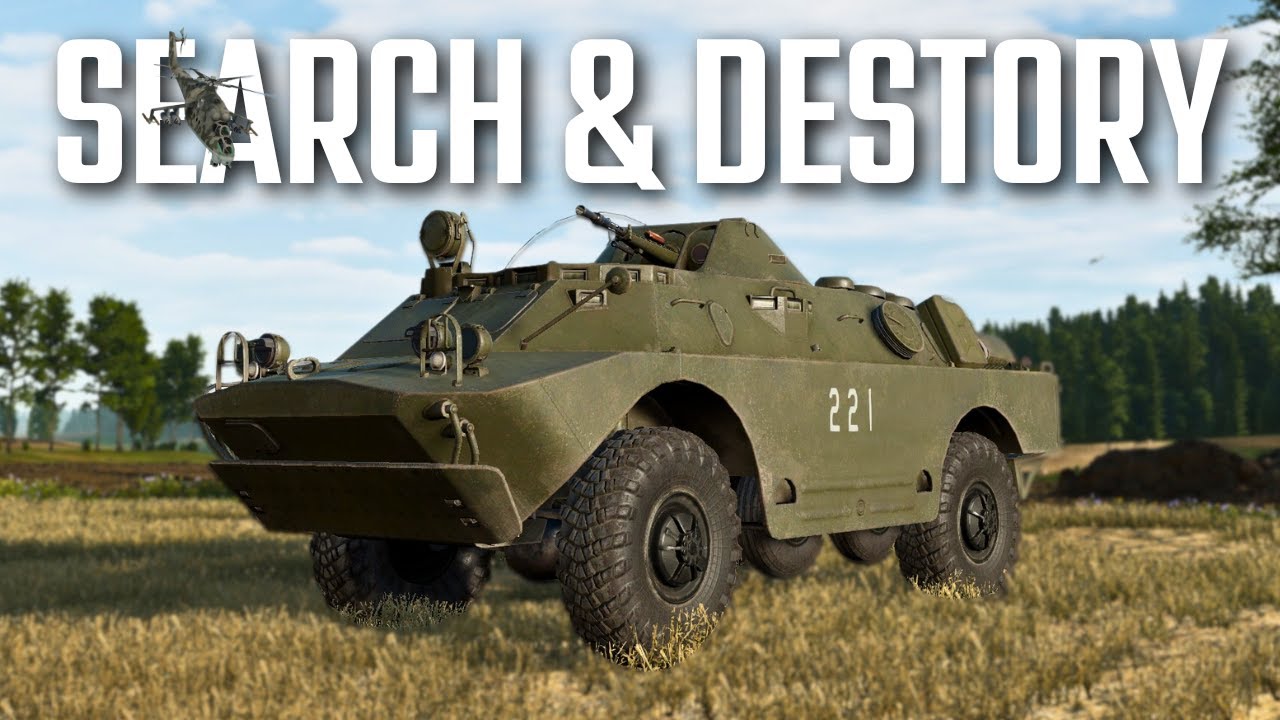 Hunting Down a US Tank Platoon with a BRDM-2 & MI-24 Hinds in Gunner HEAT PC!