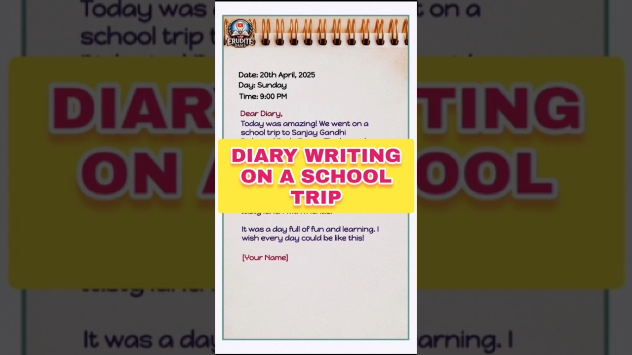Diary writing #shorts #class10 #class9 #class6 #class7 #class8 #yt #english