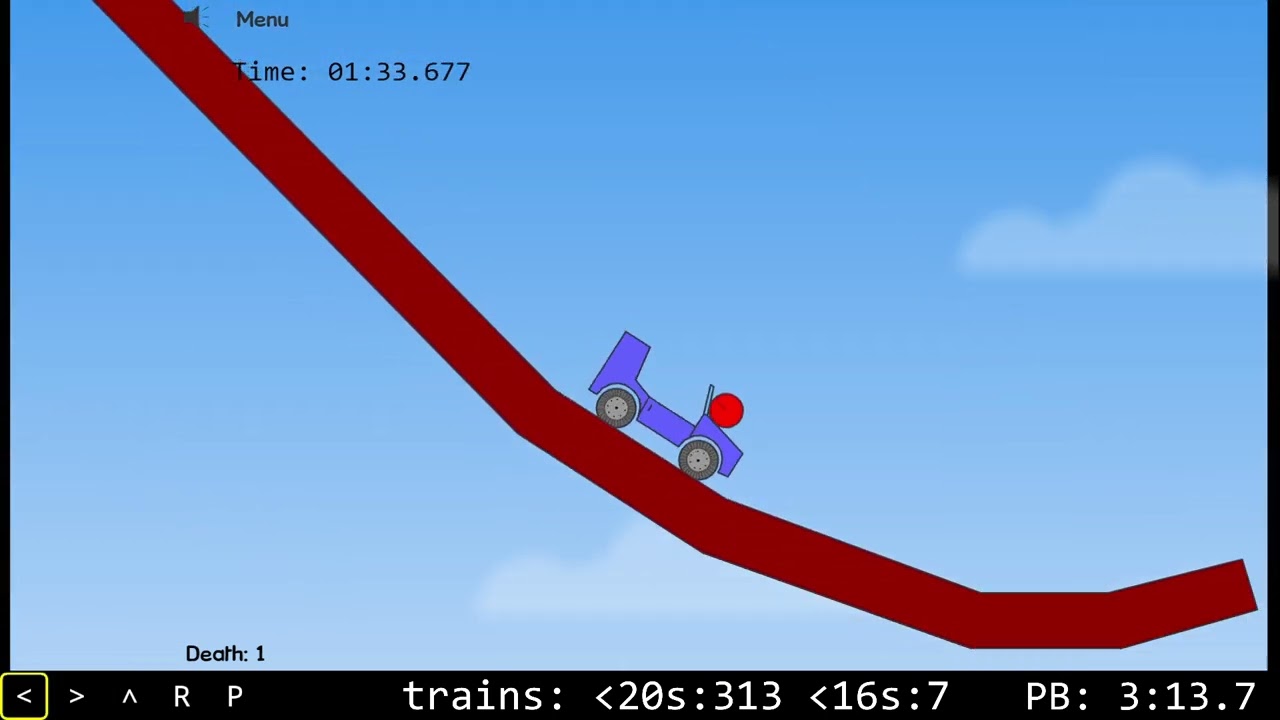 messed up lvl 9/10, still pb pace after sub-20 train, choked lvl12 somehow ...
