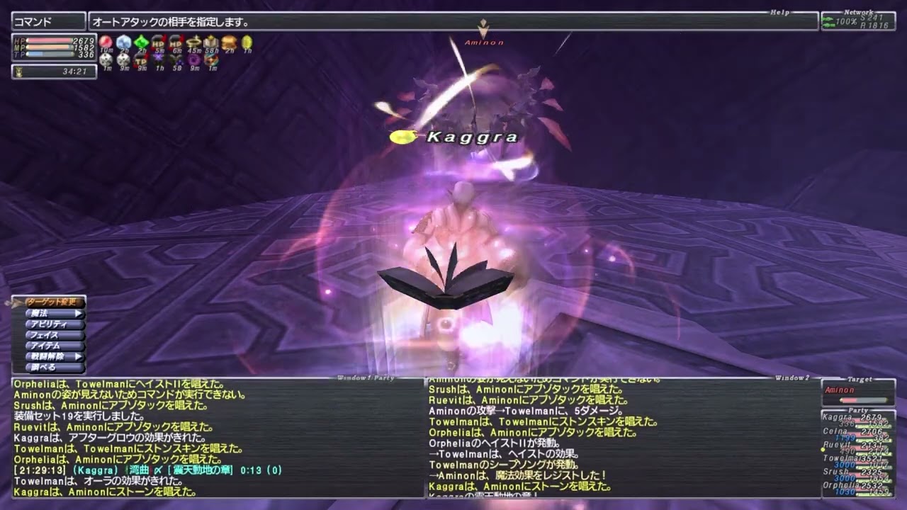 FF11 修正後のAminon戦【ソーティ】