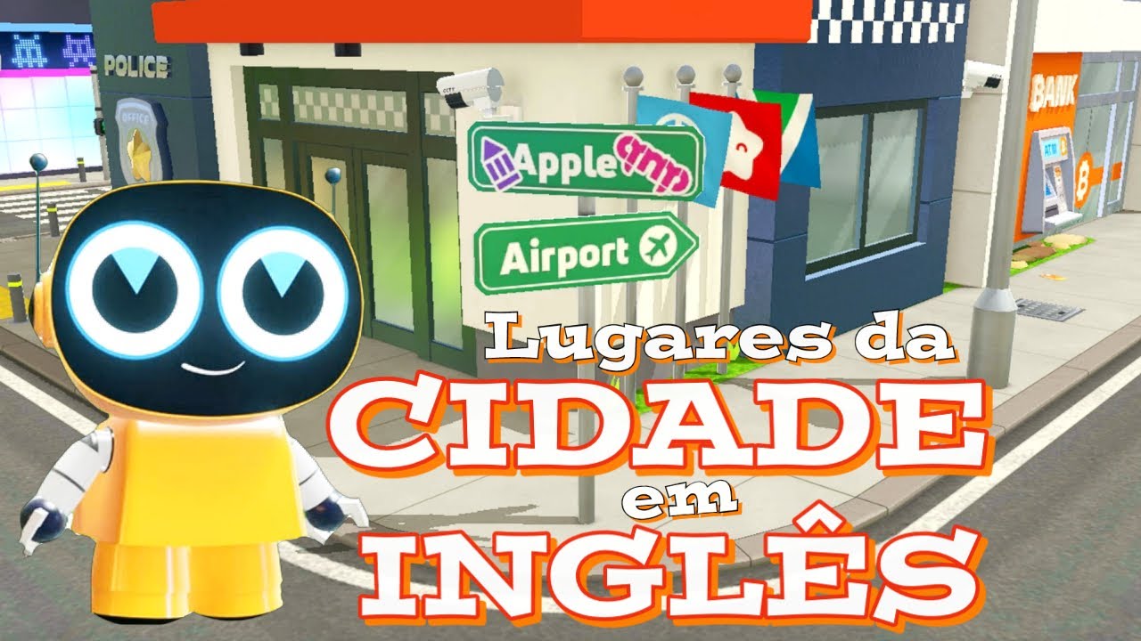 Lugares da CIDADE em INGLÊS I Vocabulário para CRIANÇAS