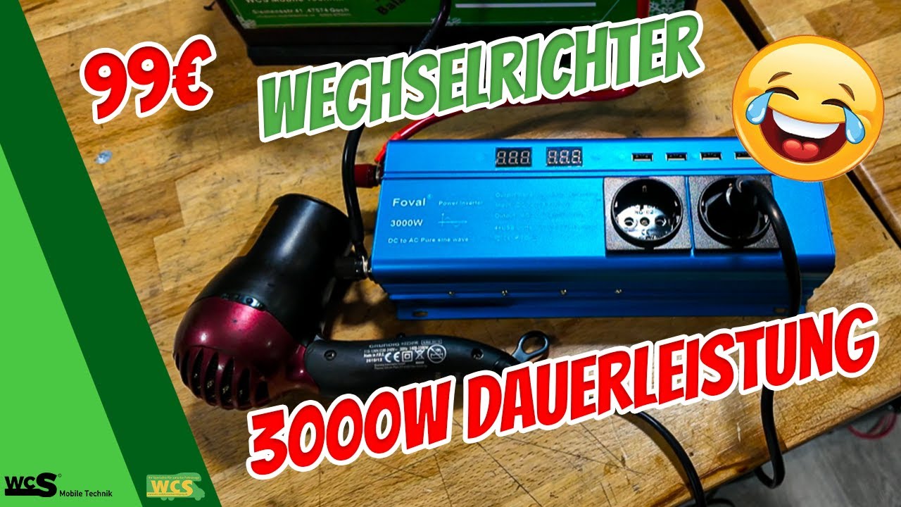 Wechselrichter - 3000W Dauerleistung