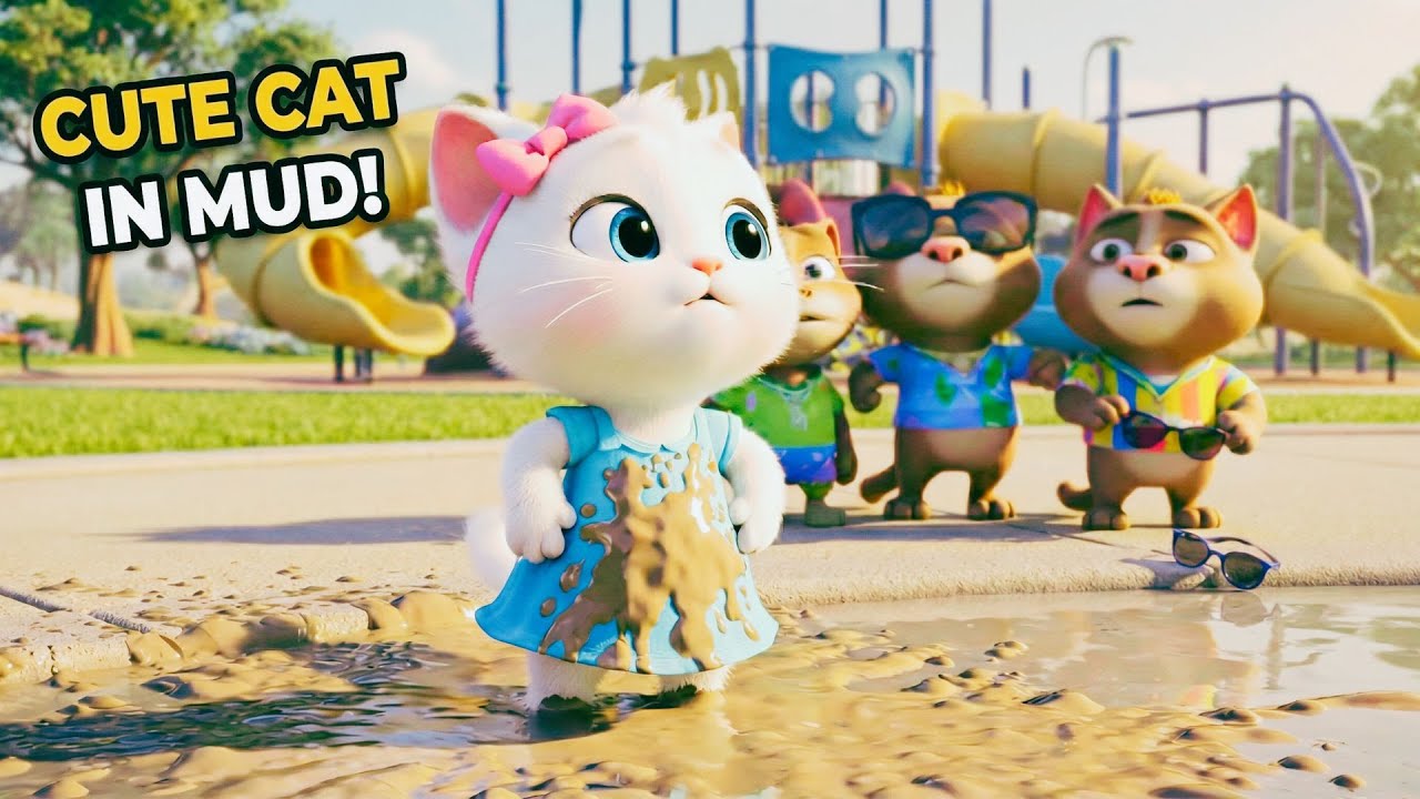 The mother cat sews clothes, bakes cakes for her cute kittens | The story of the AI ​​cat