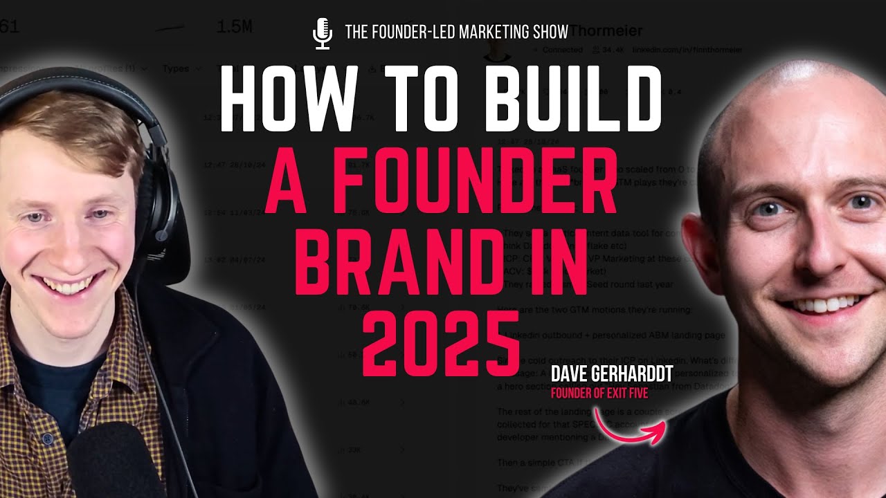 Dave Gerhardt&rsquo;s Top Advice on Building a Founder Brand in 2025