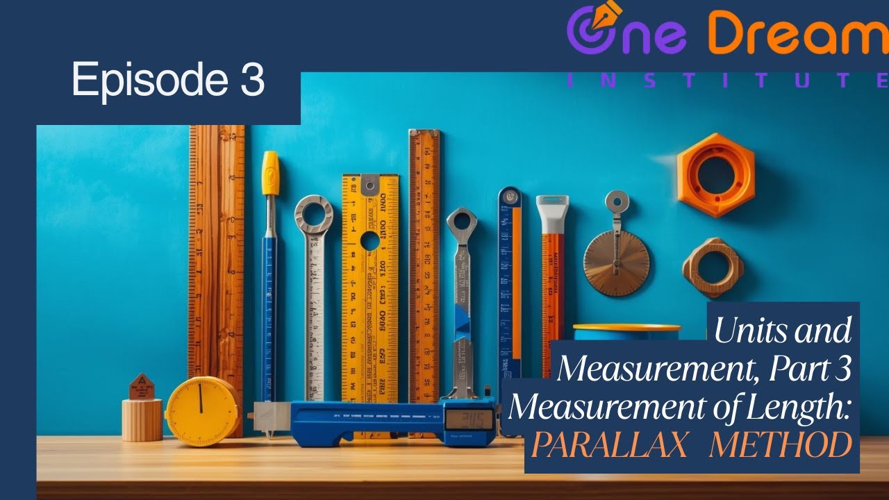 Units and Measurements CLASS 11,PART 3, NCERT MEASUREMENT OF LENGTH, PARALLAX METHOD by Ex-FIITJEE