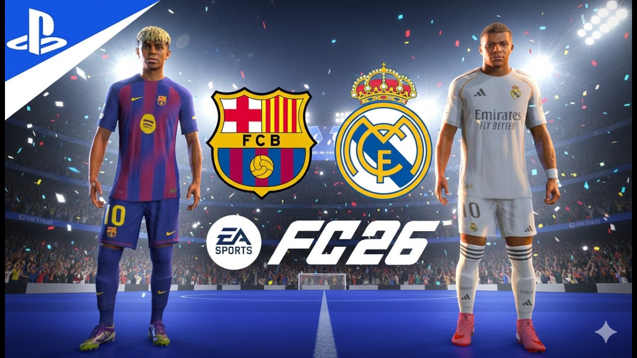 Mbappé vs Yamal | Real Madrid vs Barcelona UEFA CHAMPIONS LEAGUE FINAL |  FC 26 Gameplay
