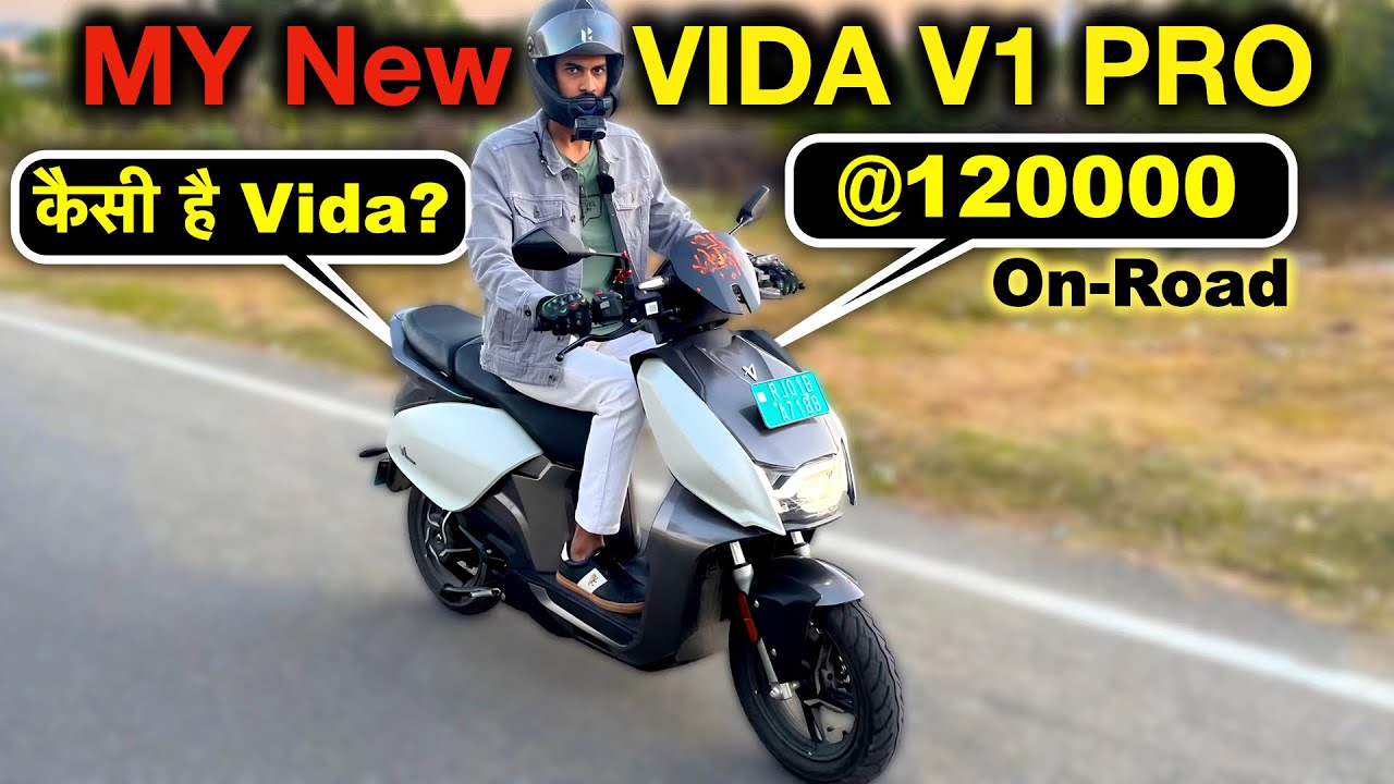 My New VIDA V1 PRO🔥 | कैसी है Vida ? | On-Road @120000 | Range, Speed, Power Test #abhishekmoto