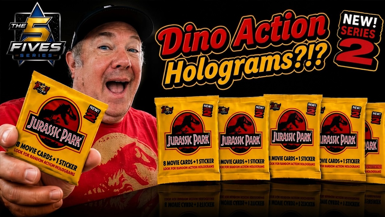 The Fives | Vintage 1993 Jurassic Park Trading Cards – Round 2 (Topps)