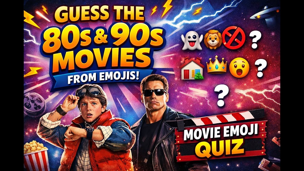 Guess the 80s & 90s Movies from Emojis 🎬 | Movie Emoji Quiz