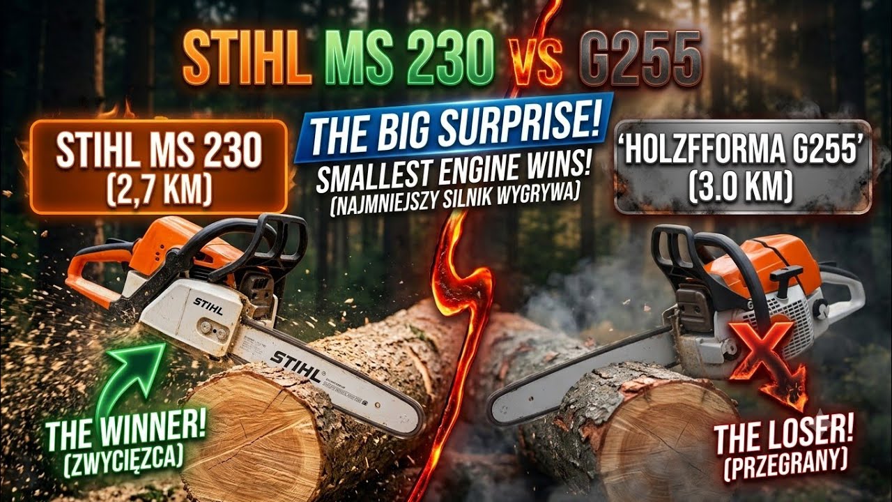 Stihl MS 230 szybszy od Holzfformy G255?  