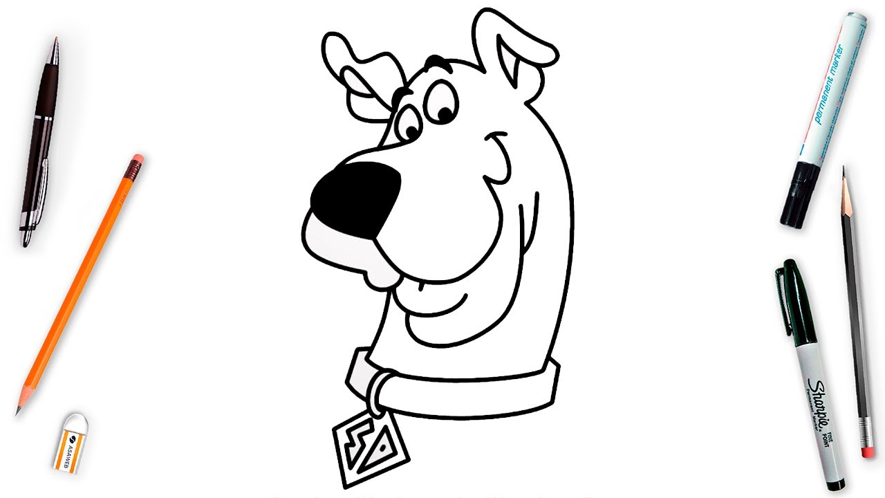 How To Draw Scooby-Doo Easy Step By Step | Scooby Doo Drawing Tutorial