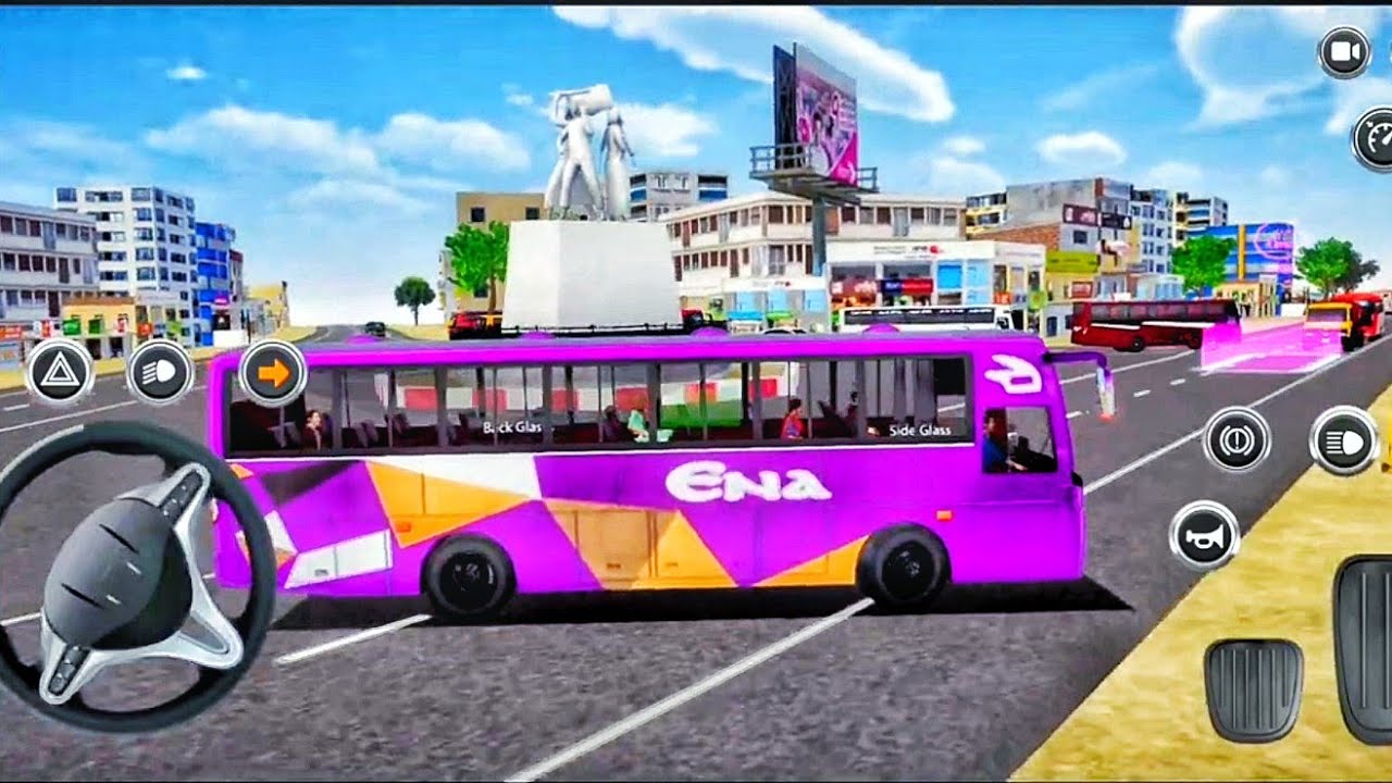JESSORE TO  KHULNA game 🎮#bus🚍simulatorbangladesh 3D driving Highway public road jamuna