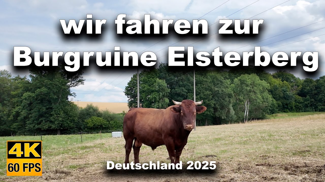 🇩🇪  Wir fahren zur Burgruine Elsterberg. Deutschland 2025