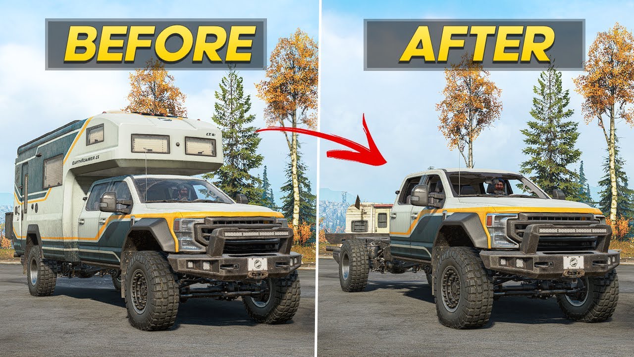Removing Camper From EarthRoamers in New Season 14 Update of SnowRunner Everything You Need to Know