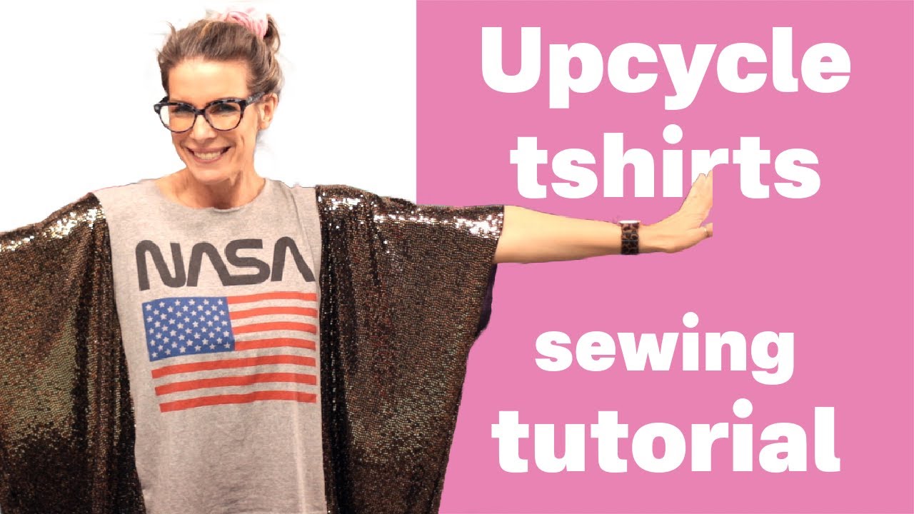 T Shirt Upcycle - Bohemian Sleeve Tutorial