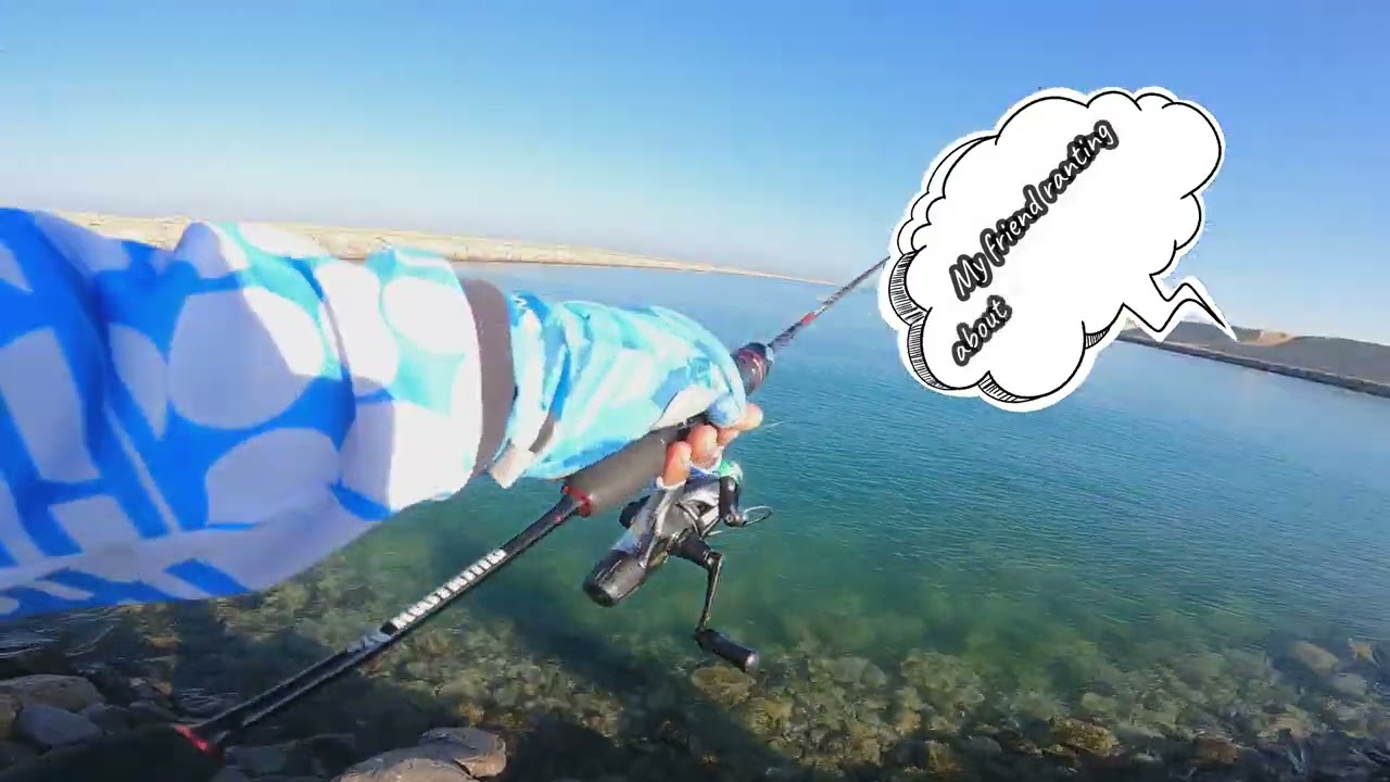 Early morning shorejigging session  for Orange Spotted Trevally OST in UAE