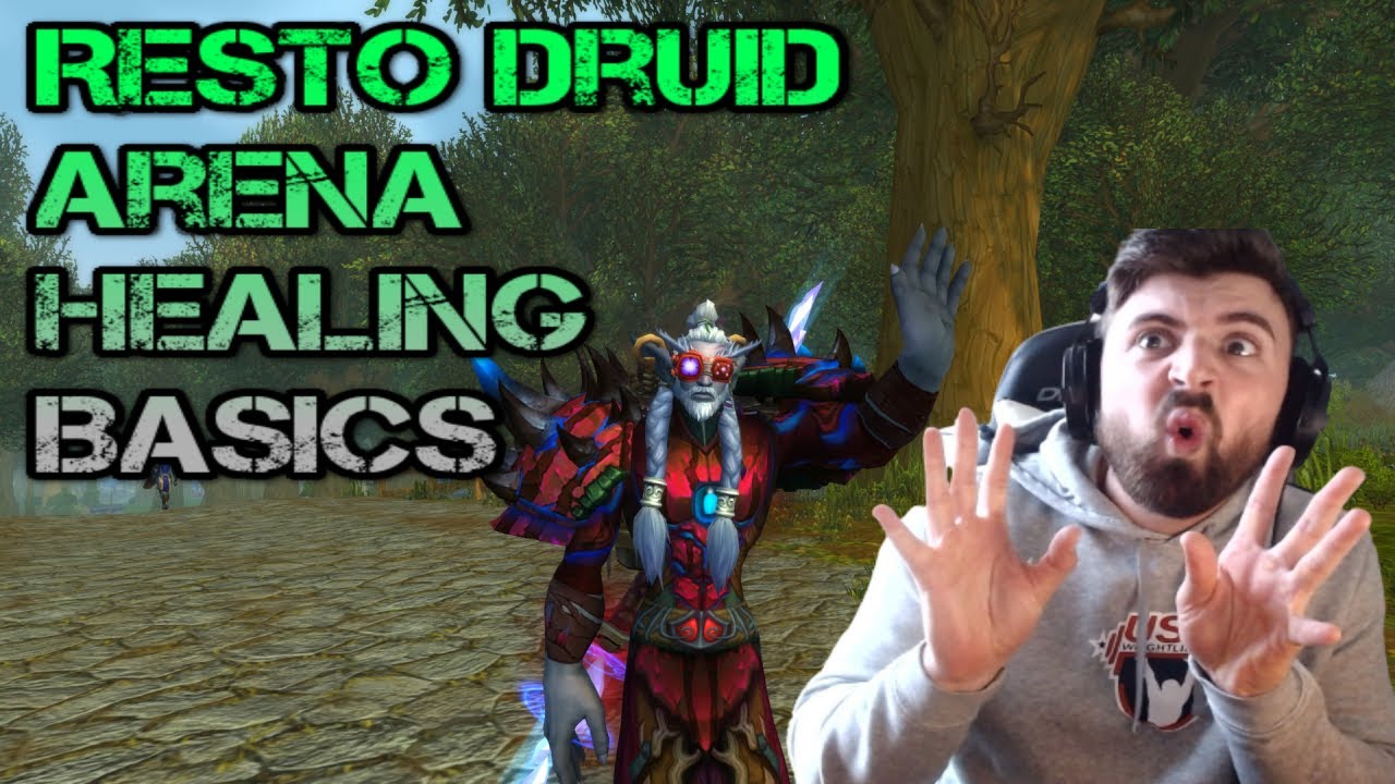 Resto Druid Arena HEALING Basics + Self VOD Review - WoW Shadowlands Rdruid PvP