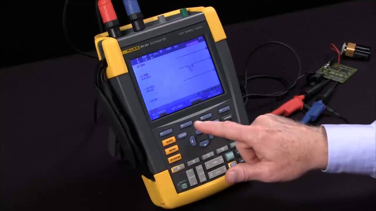 How to Use The Recording Function on The Fluke ScopeMeter® Portable Oscilloscope