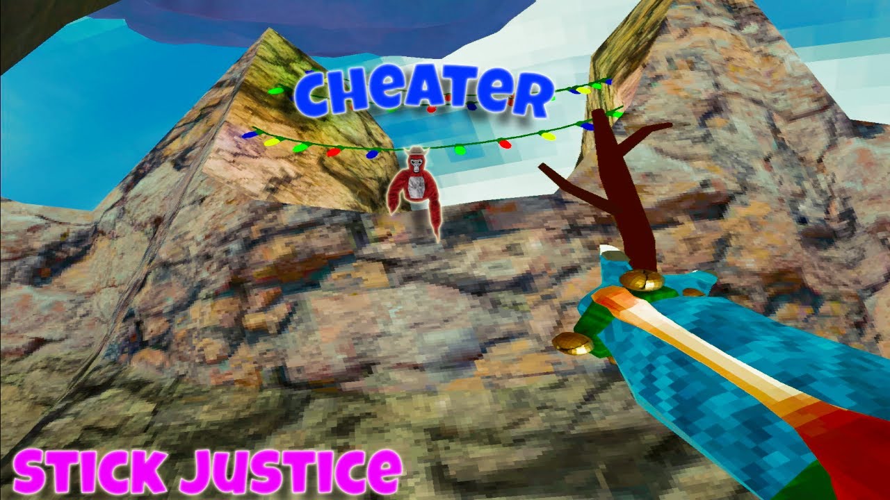 Stick justice In Gorilla Taggers!! Pt.4!! #gorillatag #funny #tiktok #vr #oculusquest2 #foryou #sub.