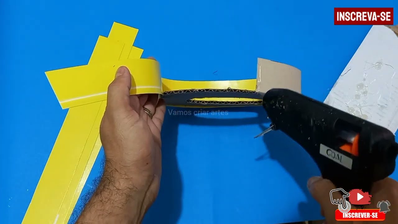 COMO FAZER VASO DECORATIVO DE GESSO E PAPELÃO| HOW TO MAKE DECORATIVE PLASTER AND CARDBOARD VESSEL