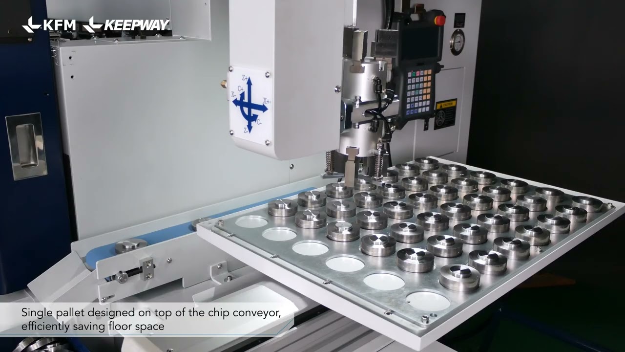 KFM | KEEPWAY - Turning Center KT-200A with Gantry Robot - Single Pallet System