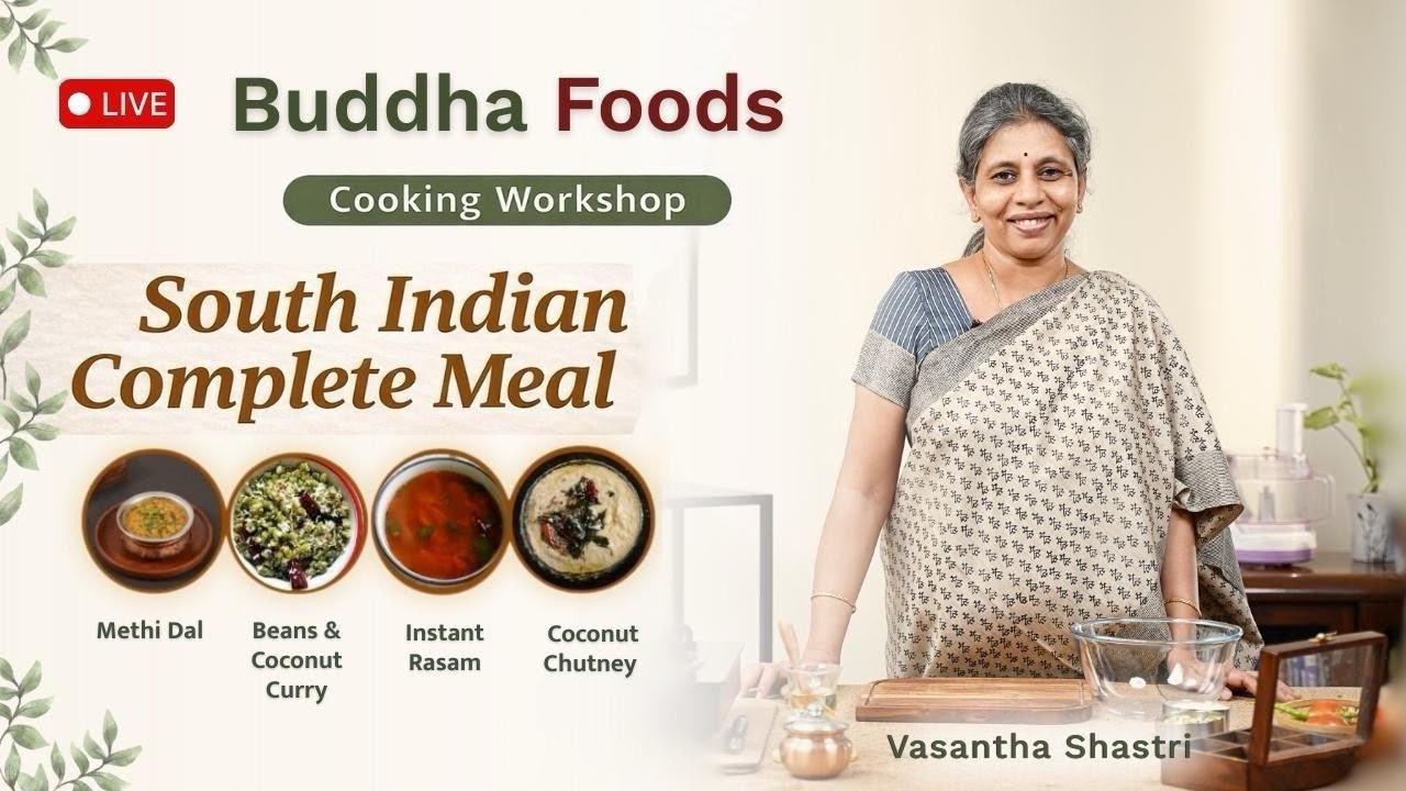 🔴 LIVE Buddha Foods 2hours Cooking Workshop - 24 Jan