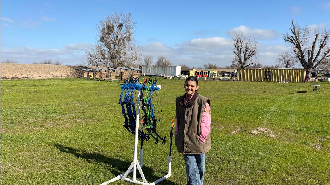 First time ￼archery lessons with my granddaughter ￼