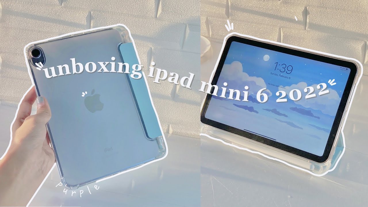 ipad mini 6th gen aesthetic unboxing 🌸 plus goojodoq accessories