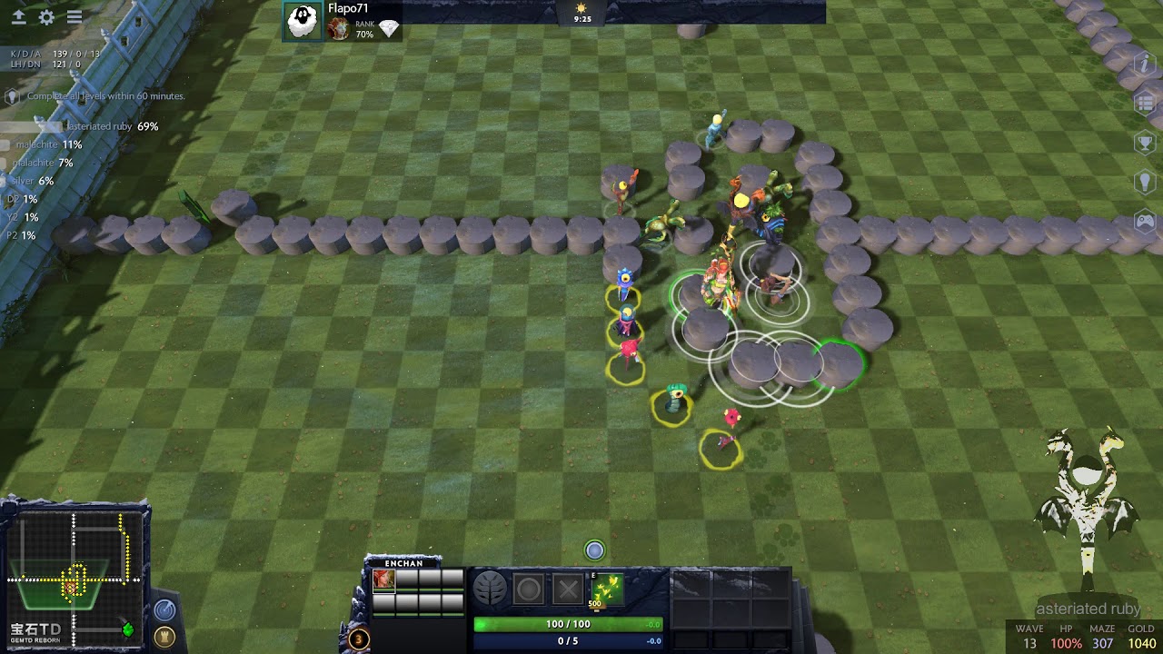 2elite one round and so many elite units | Gem TD | Dota 2