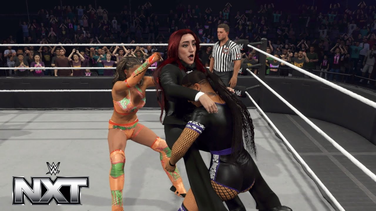 WWE 2K25 NXT - KELANI JORDAN & JAIDA PARKER VS SECRET HERVICE (WINNER FACE CHEMICAL X AT EVOLUTION