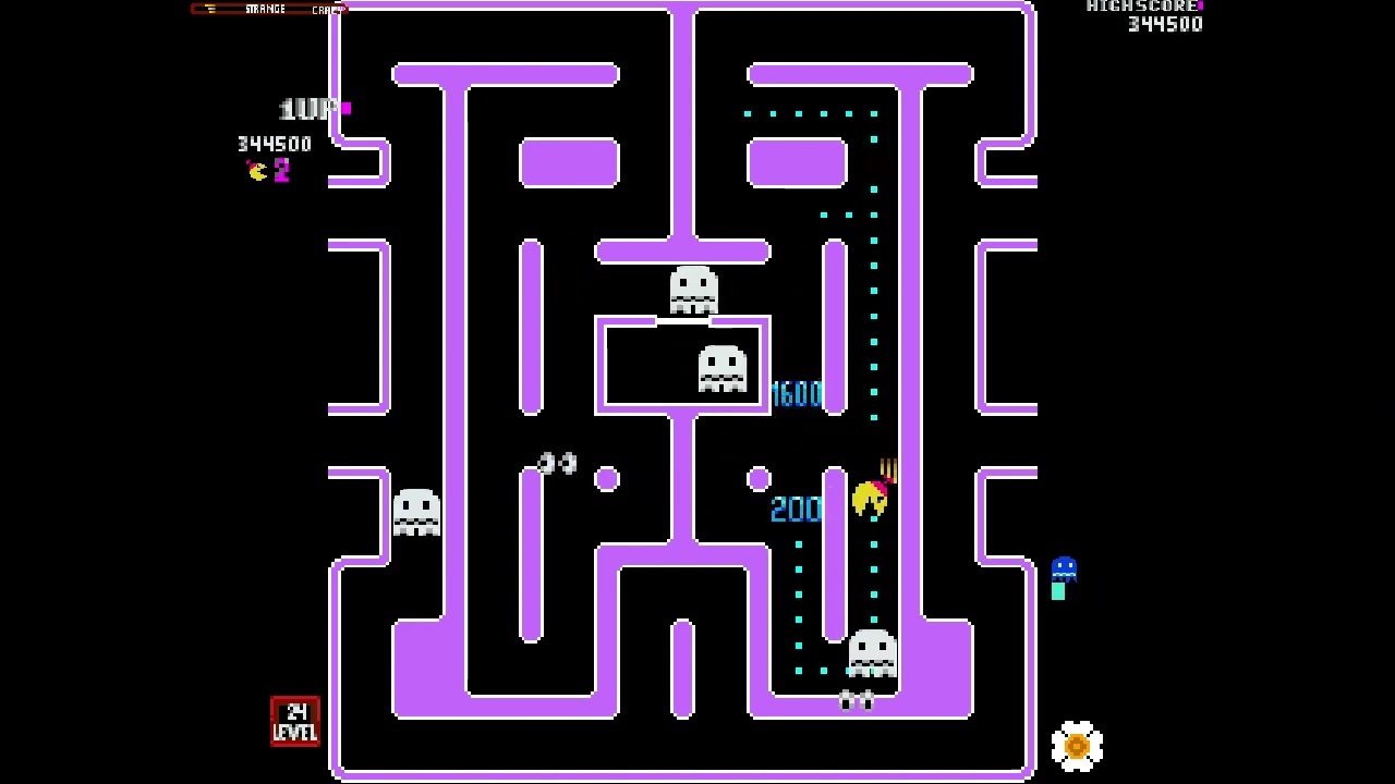 Ms  Pac man Tengen Remix - crazy mode, 1 player