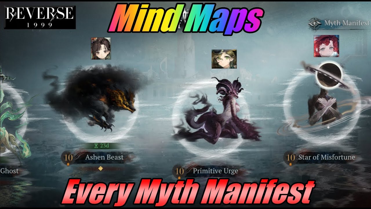 All Mind Maps for every Myth Manifest in the Game - Reverse1999