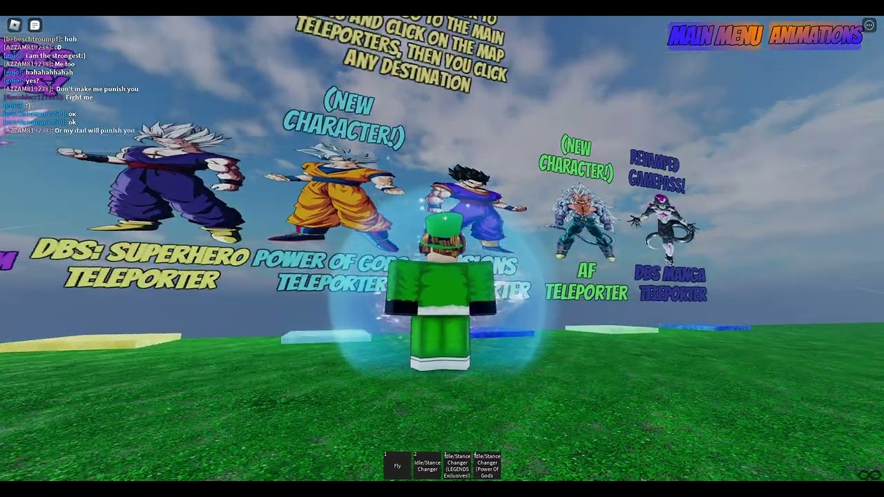 Roblox dragon ball aftermath rp all gamepasses update 5 characters!!!
