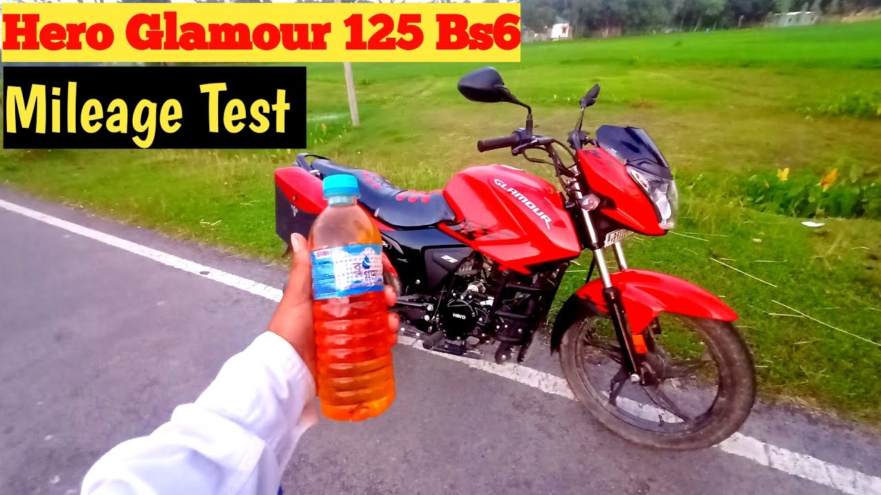 Hero Glamour BS6 Mileage Test | Hero Glamour 125 Fi Mileage Test | glamour 125 bs6 mileage test
