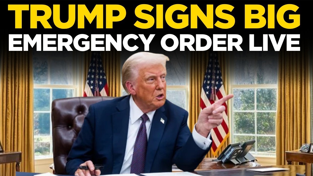Trump LIVE: President Donald Trump Signs Executive Orders from the Oval Office | White House