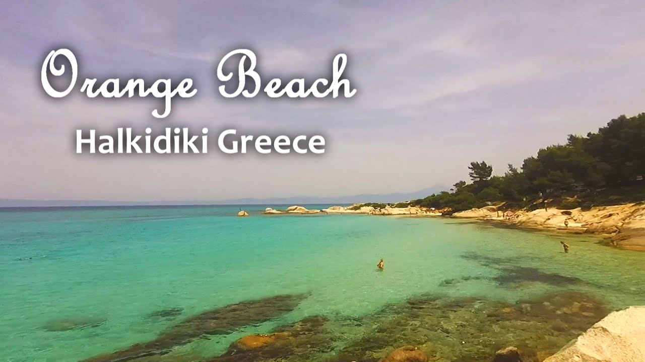 Orange beach, Sithonia, Greece