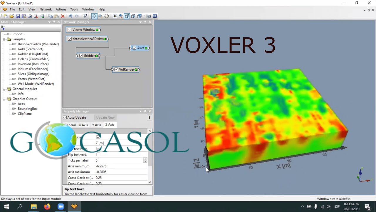 Tutorial - Introducción a Voxler 3, visualización de datos eléctricos 3D