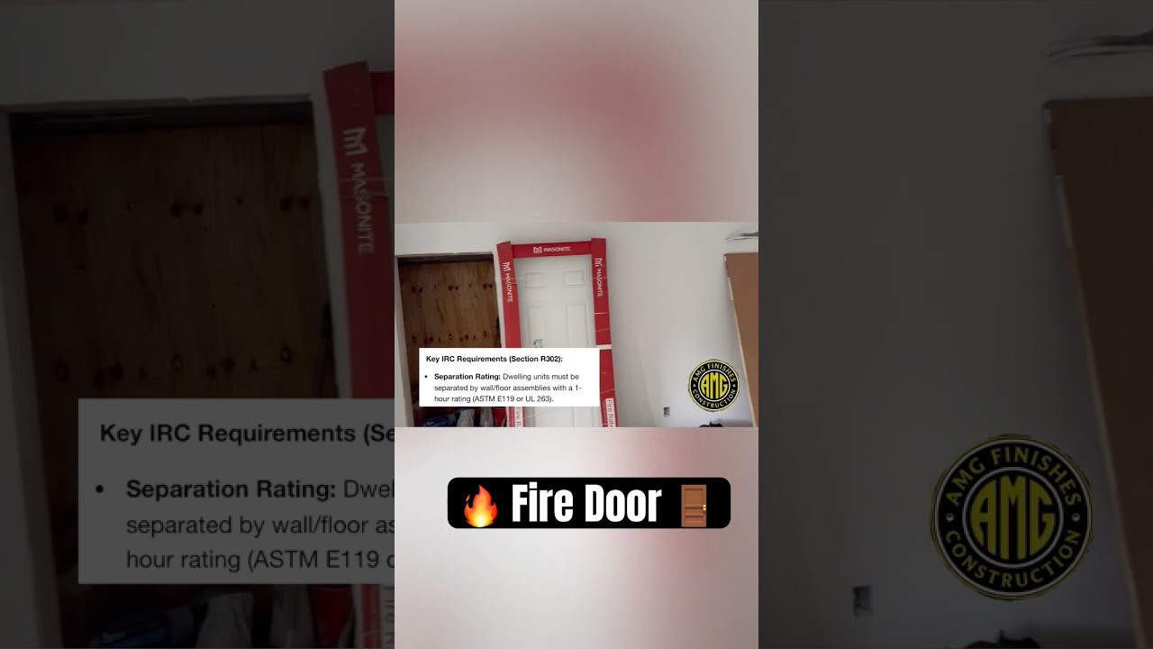 🔥 Противопожарная дверь крайне важна именно по этой причине. #Строительство #ПротивопожарнаяДверь...