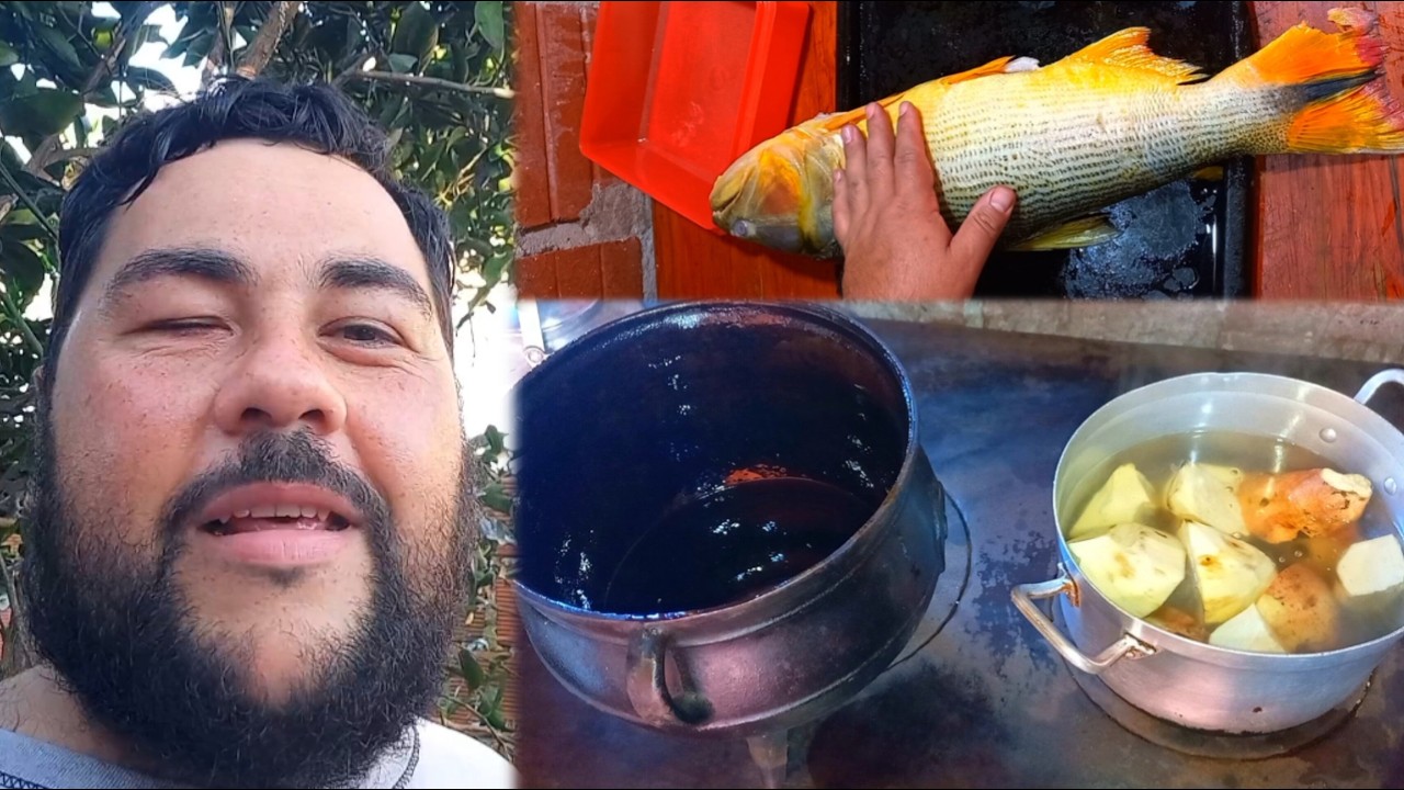 Pezcado Frito con Batata Dulce || receta y cocina de campo 