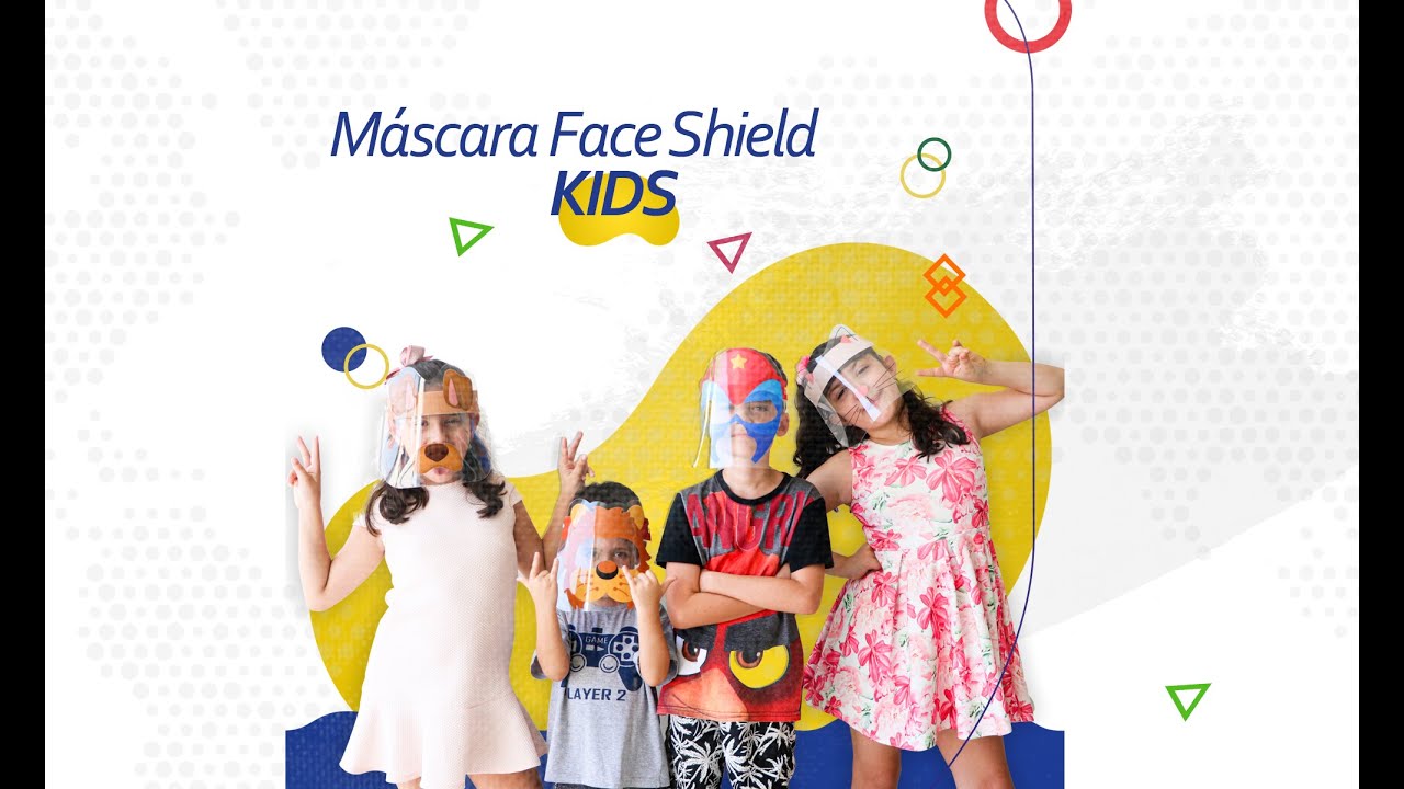 M&aacute;scara face shield kids