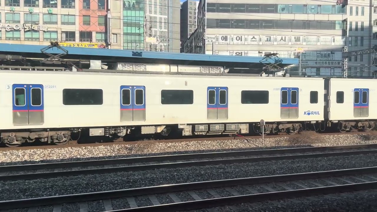한국철도공사 1호선 천안행 큐브 312x51편성 병점역 발차영상[4K]