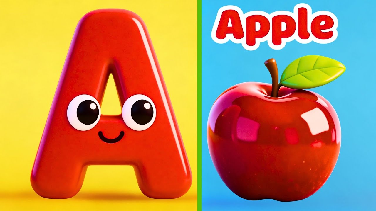 ABC Song | A is for Apple | Learn Alphabet A to Z | Kids Phonics Song