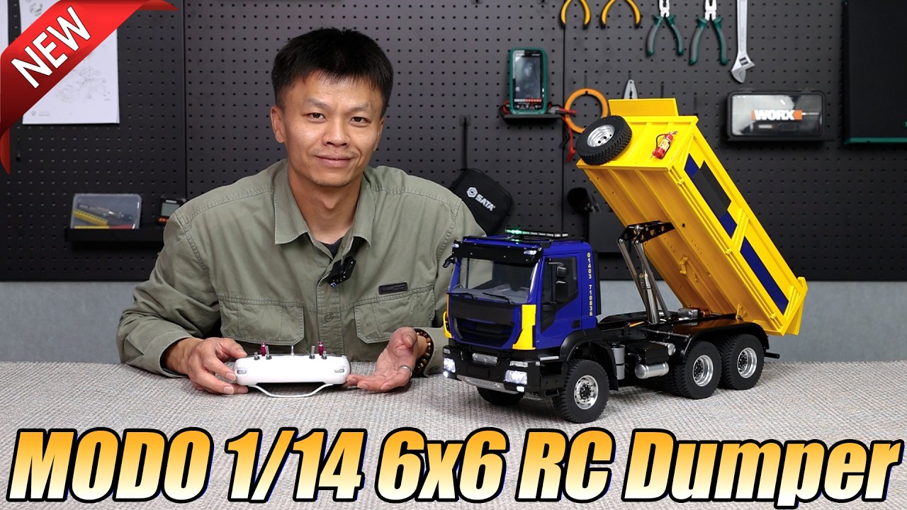 Newly released the truck! Details of the MD 1/14 6x6 Hydraulic RC Dump Truck with I6S radio.#rc